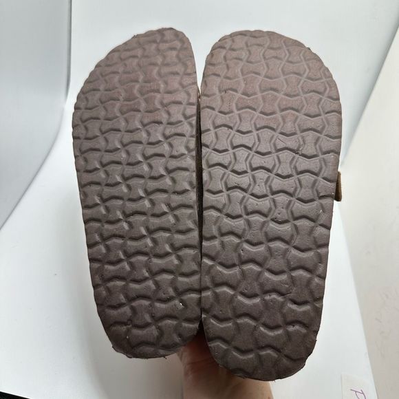 CUSHIONAIRE Women's Genuine Leather Cork Footbed Clog with +Comfort 7 WIDE BROWN - Picture 5 of 8